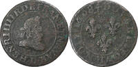 France Double Tournois Henri IV, Lyon, Copper, Gadoury:538 -