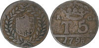 Italy 5 Tornesi Kingdom of Naples, Ferdinand IV, Naples -