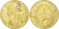 France 5 Francs Napoleon III, Paris, tranche cannelée, Gold -