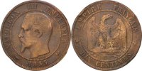 France 10 Centimes Coin, Napoleon III, Napoléon III, Rouen -