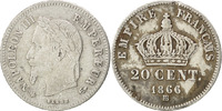 France 20 Centimes Coin, Napoleon III, Napoléon III, Strasbourg -