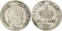 France 20 Centimes Coin, Napoleon III, Napoléon III, Strasbourg -