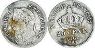 France 20 Centimes Coin, Napoleon III, Napoléon III, Bordeaux -