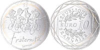 France 10 Euro Fraternité Printemps Sempé, Paris, Silver -