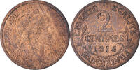 France 2 Centimes Coin, Dupuis, Paris, Bronze, KM:841 -