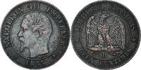 France 2 Centimes Coin, Napoleon III, Napoléon III, Lyon -