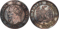France 2 Centimes Coin, Napoleon III, Napoléon III, Bordeaux -
