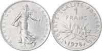 France Franc Coin, Semeuse, Paris, Nickel, KM:925.1 -