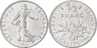 France 1/2 Franc Coin, Semeuse, Paris, Nickel, KM:931.1 -