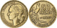 France 50 Francs Coin, Guiraud, Paris, Aluminum-Bronze -