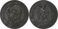 France 10 Centimes Coin, Napoleon III, Napoléon III, Paris, Satirique -