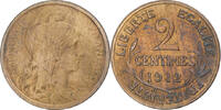 France 2 Centimes Coin, Dupuis, Paris, Bronze, KM:841 -