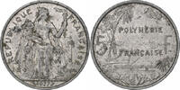 French Polynesia 5 Francs Paris, Aluminum, KM:12 -