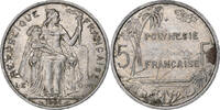 French Polynesia 5 Francs Paris, Aluminum, KM:12 -