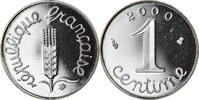 France Centime Coin, Épi, Paris, Proof, Stainless Steel -