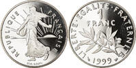France Franc Coin, Semeuse, Proof, Nickel, KM:925.2 -