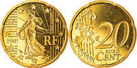 France 20 Euro Cent Paris, Proof, Brass, KM:1286 -