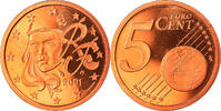 France 5 Euro Cent Paris, Proof, Copper Plated Steel -