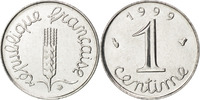 France Centime Coin, Épi, Stainless Steel, KM:928 -