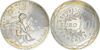 France 10 Euro Petit prince fait du cinéma, Paris, Silver -