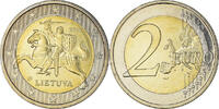 Lithuania 2 Euro Bi-Metallic, KM:New -