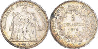 France 5 Francs Coin, Hercule, Paris, Silver, KM:820.1 -