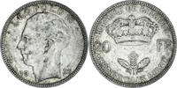 Belgium 20 Francs, 20 Frank Coin, Brussels, Silver, KM:105 -