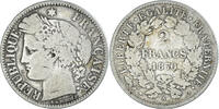 France 2 Francs Coin, Cérès, Paris, Silver, KM:816.1 -