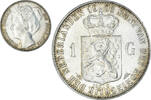 Netherlands Gulden Coin, Wilhelmina I, Silver, KM:122.1 -