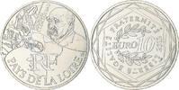 France 10 Euro Pays de la Loire, Paris, Silver, KM:1881 -