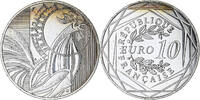 France 10 Euro Coq, Paris, Silver -