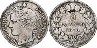 France 5 Francs Coin, Cérès, Bordeaux, Silver, KM:818.2 -