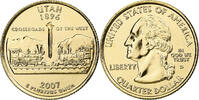 United States Quarter Utah, U.S. Mint, golden, Copper-Nickel Clad -