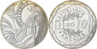 France 10 Euro Coq, Monnaie de Paris, Silver -