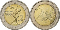Greece 2 Euro Athens, Bi-Metallic, KM:188 -
