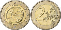 Malta 2 Euro European Monetary Union, 10th Anniversary, Paris -