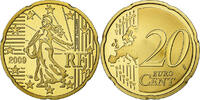 France 20 Euro Cent Paris, Brass, KM:1411 -