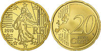 France 20 Euro Cent Proof, Paris, Brass, KM:1411 -