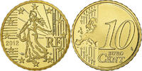 France 10 Euro Cent Paris, Brass, KM:1410 -