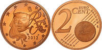 France 2 Euro Cent Paris, Copper Plated Steel, KM:1283 -