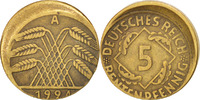GERMANY, WEIMAR REPUBLIC 5 Rentenpfennig Coin, Berlin -