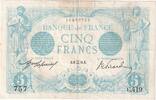 France 5 Francs Bleu, 1912-05-31, C.419 -