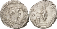 Denarius Coin, Geta, Rome, Silver, RIC:38b -
