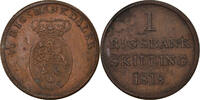 Denmark Rigsbankskilling Coin, Frederik VI, Copper, KM:688 -