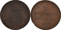 Denmark Rigsbankskilling Coin, Frederik VI, Copper, KM:688 -