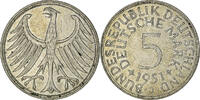 GERMANY - FEDERAL REPUBLIC 5 Mark Coin, Hambourg, Silver -