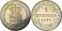 German States Kreuzer Coin, WURTTEMBERG, Karl I, Silver -
