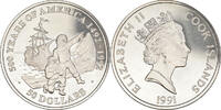 Cook Islands 50 Dollars Coin, Elizabeth II, Franklin Mint -