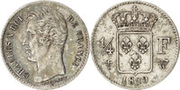 France 1/4 Franc Coin, Charles X, Lille, Silver, KM:722.12 -