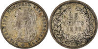 Netherlands 25 Cents Coin, Wilhelmina I, Silver, KM:115 -